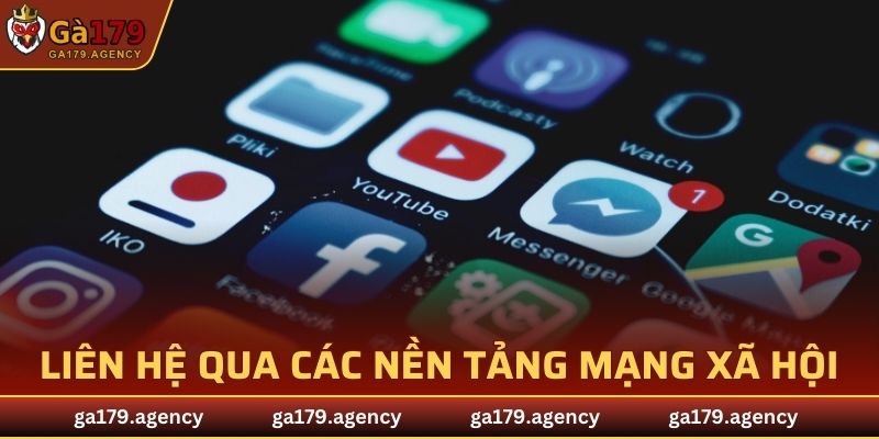 Liên hệ nhà cái qua các nền tảng mạng xã hội