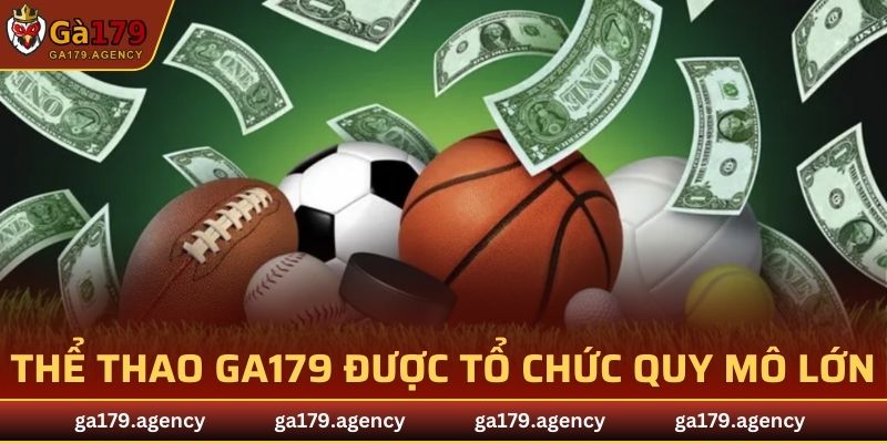 Thể thao GA179 được tổ chức, hoạt động theo quy mô lớn